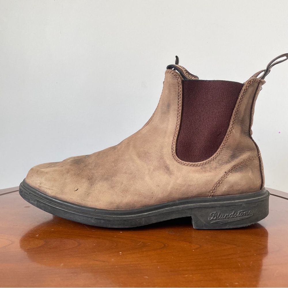 Blundstone 1306 Dress Rustic Brown Leather Chelsea Boots | AU 10.5